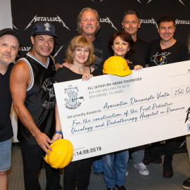 16/08/2019 - Foto de la donación de Metallica / EUROPA PRESS
