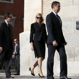La infanta Cristina de Borbon, en una de sus últimas apariciones públicas en Madrid, en el funeral  por el príncipe Kardam de Bulgaria, el pasado abril. REUTERS/Juan Medina