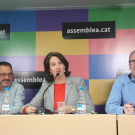 Elisenda Paluzie durant la presentació de la campanya 'Consum Estratègic'. @Assemblea