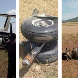 Imágenes del siniestro aéreo en Masái Mara. K.D.