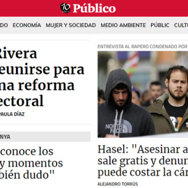 Detalle de la portada de 'Público' del 31 de enero de 2018.