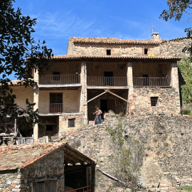 29-9-2023 Vista general de la Sala, la masia de Viladrau on va néixer el bandoler Serrallonga
