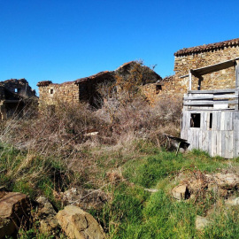 Vista del pueblo castellano de Sarnago, que pertenece a la comarca de Tierras Altas, en la provincia de Soria. EFE
