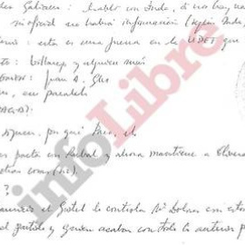 Fragmento del manuscrito secreto incautado a Ignacio González dentro de la Operación Lezo, que publica el diario digital 'InfoLibre'.