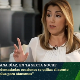 Susana Díaz en 'La Sexta Noche'./LA SEXTA