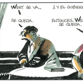 Viñeta Alfons López sobre Wert.