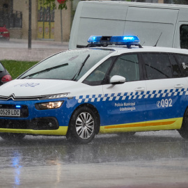 Imagen de archivo de una patrulla de la Policía Municipal de Pamplona, a 25 de abril de 2020.