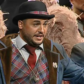 Moment de l'actuació de l'agrupació Los Ángeles de la Guarda al Gran Teatro Falla de Cadis. / Onda Cádiz