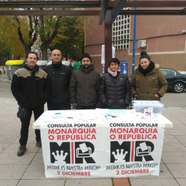 Una mesa electoral de Leganés. Foto cedida por la organización Monarquía o República.