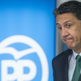 El presidente del PPC, Xavier García Albiol, comparece en rueda de prensa. EFE/Archivo
