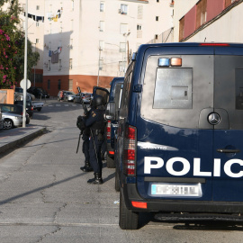 Furgón agentes Policía Nacional