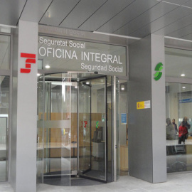 Una oficina de la Seguridad Social en Barcelona.