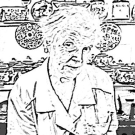 Amparo Huerta, a sus casi noventa años al frente de la Cacharrería. / HENRIQUE MARIÑO