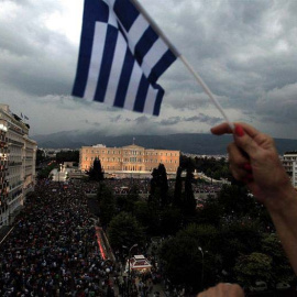 Manifestación en la plaza Syntagma de Atenas. / EFE