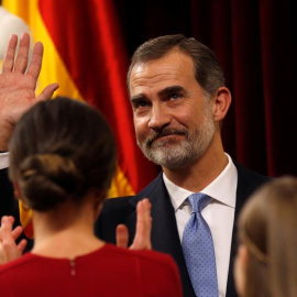 Felipe VI, en el acto de conmemoración del 40 aniversario de la Constitución en el Congreso. / KIKO HUESCA (EFE)