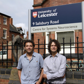 El Doctor Matias Ison y el profesor Rodrigo Quian Quiroga, de la Universidad británica de Leicester