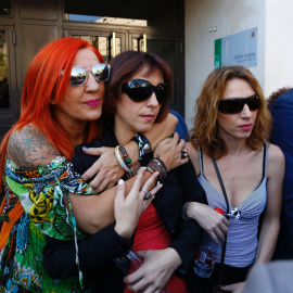 Juana Rivas comparece con motivo de declaración en sede judicial. EUROPA PRESS