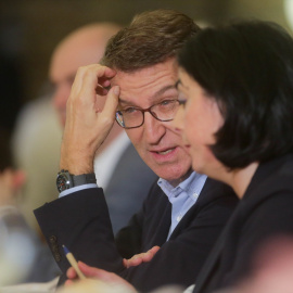 El presidente del Partido Popular, Alberto Núñez Feijóo