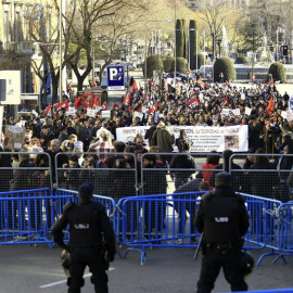 Manifestación de las Marchas por la Dignidad 22-M contra la 'ley mordaza'. EFE