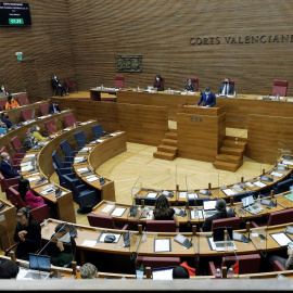 El ple de les Corts valencianes d'aquest dimecres.