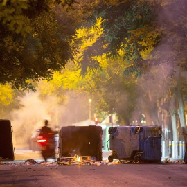En lo momentos previos al inicio del referéndum se produjeron algunos incidentes y barricadas en Atenas. EFE/EPA/Kay Nietfeld