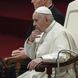 12/12/2018.- El papa Francisco preside su tradicional audiencia general de los miércoles en la sala Nervi, en el Vaticano, hoy, 12 de diciembre de 2018. EFE/ Giuseppe Lami