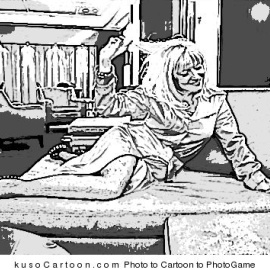 La periodista y locutora Paloma Aznar, también conocida como Vampirella. / CHRISTIAN COLL