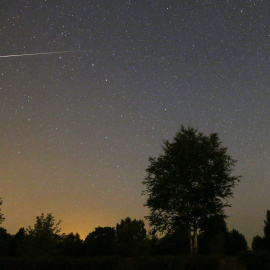 Vista de la lluvia de estrellas Gemínidas en 2017/EFE