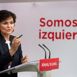 La secretaria de Igualdad del PSOE, Carmen Calvo. / EFE