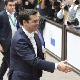 Alexis Tsipras a su llegada a Bruselas. / STEPHANIE LECOCQ (EFE)