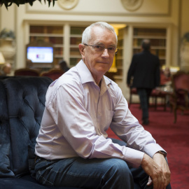 Steve Keen en el Common Action Forum de Madrid. CLARA BELLÉS