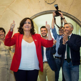 Concha Andreu tras ser elegida presidenta de La Rioja.-EFE
