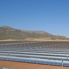 Una de las plantas termosolares e Acciona en España. E.P.