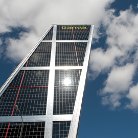 Sede de Bankia en una de las Torres Kio, de Madrid. EUROPA PRESS