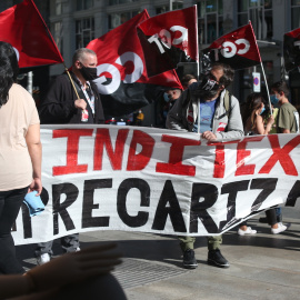Imagen de archivo de una concentración frente al Zara de la calle Gran Vía, a 6 de mayo de 2021, en Madrid.