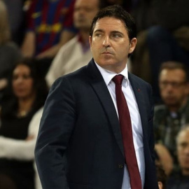 Xavi Pascual, durante un partido del Barcelona. FCB
