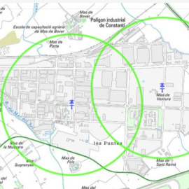 Zona de confinamiento del polígono industrial de Constantí (Tarragona).