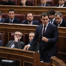 Albert Rivera en el Congreso de los Diputados. EUROPA PRESS