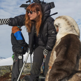Isabel Coixet durante el rodaje.