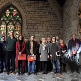 La trobada de representants municipals amb entitats memorialistes i de defensa dels drets humans per crear un front antifeixista. AJUNTAMENT DE BARCELONA