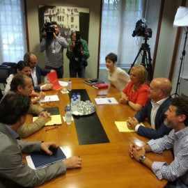 Reunión entre PP y Ciudadanos./ EUROPAPRESS