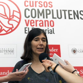 María Blasco, bióloga molecular y directora del proyecto, este viernes en los Cursos de Verano de la Complutense de El Escorial