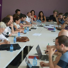 Reunión de Unidos Podemos 1.7. EFE