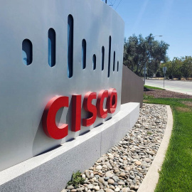 El logo de la empresa tecnológica Cisco Systems en el exterior de sus oficinas en San Jose(California, EEUU). REUTERS/Paresh Dave