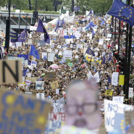 Vista de la marcha contra el Brexit.- REUTERS