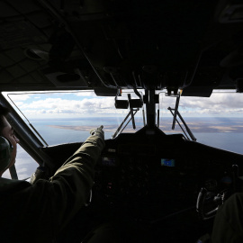 La Tierra del Fuego, en la Patagonia, vista desde un avión militar chileno.