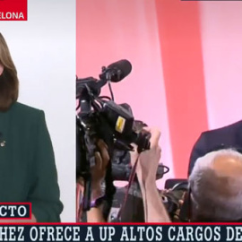 Ada Colau, durante su intervención en 'Al Rojo Vivo' sobre los acuerdos para formar Gobierno entre el PSOE y Podemos. / LASEXTA