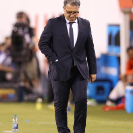 Martino, durante la final de la Copa América Centenario. EFE/David Fernández