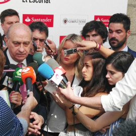 El ministro de Interior en funciones Jorge Fernández Díaz en los Cursos de Verano de la Complutense
