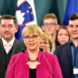 Natasa Pirc Musar, abogada y defensora de derechos humanos, comparece ser la primera mujer en ganar las elecciones en Eslovenia.